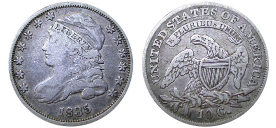 Capeed-Bust-Dime-Value Variety-2