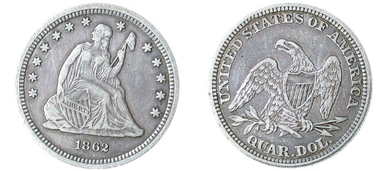 Liberty-Seated-Quarter-Value
