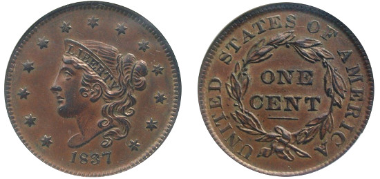 Coronet-Matron-Head-Large-Cent-Value-1837-1839